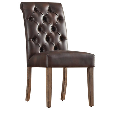 Genuine Leather Dining Chairs | Birch Lane